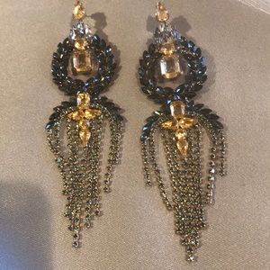 Bebe silver and gold chandeliers!!